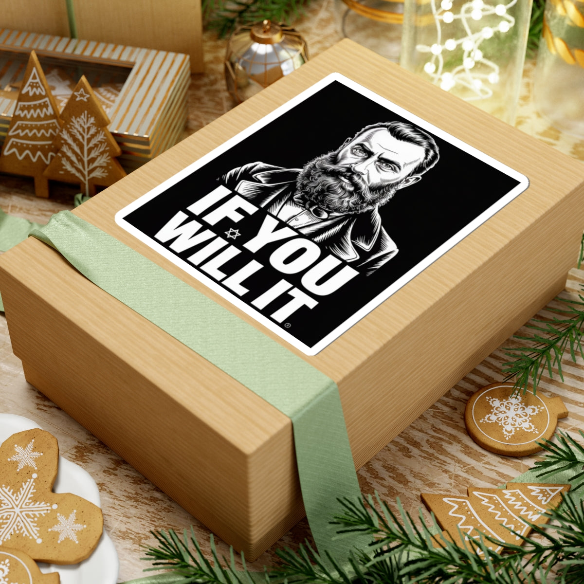 If You Will It — Herzl Quote Sticker (V1 — Original Edition)