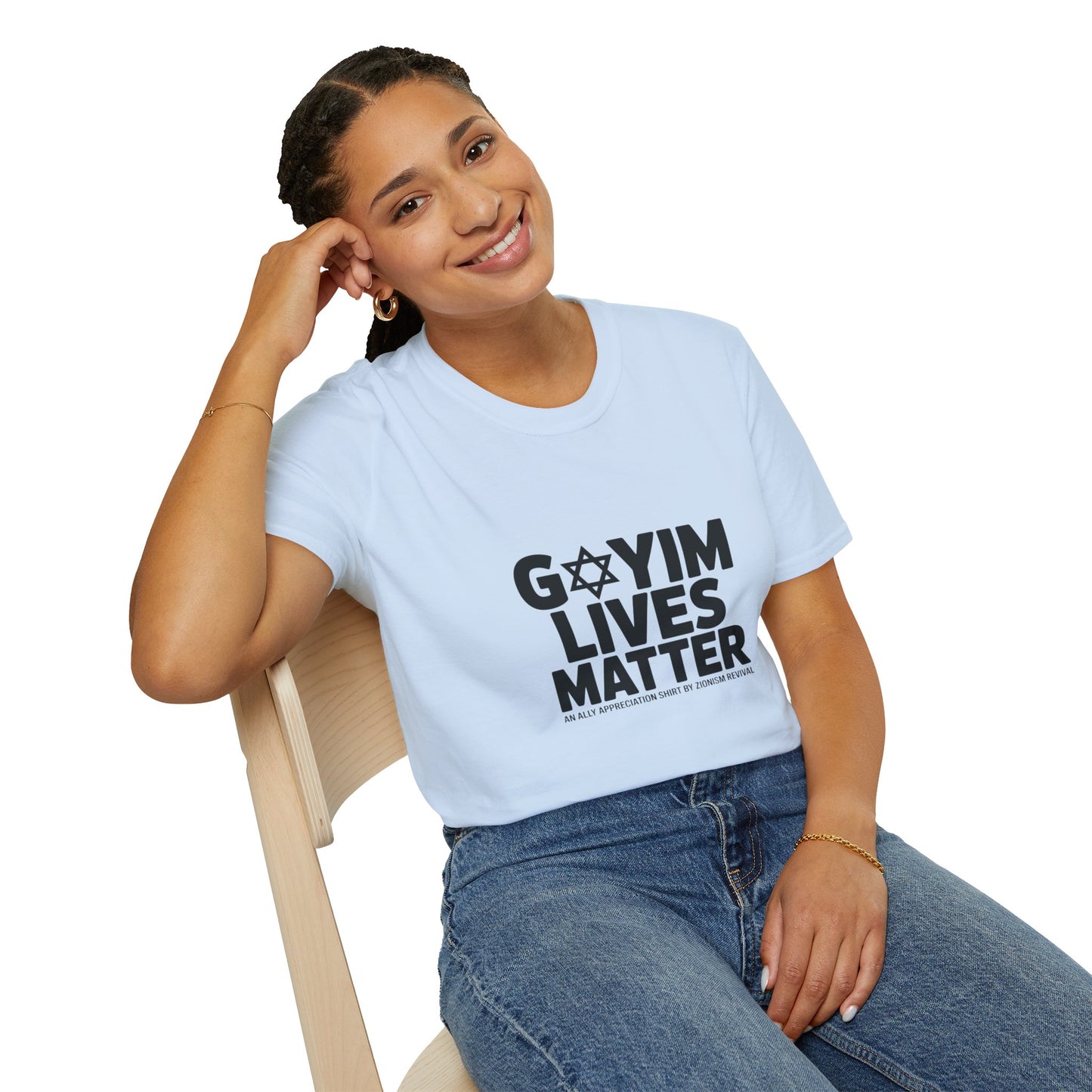 T-Shirt — "GOYIM LIVES MATTER" Statement Tee (Star of David Design)