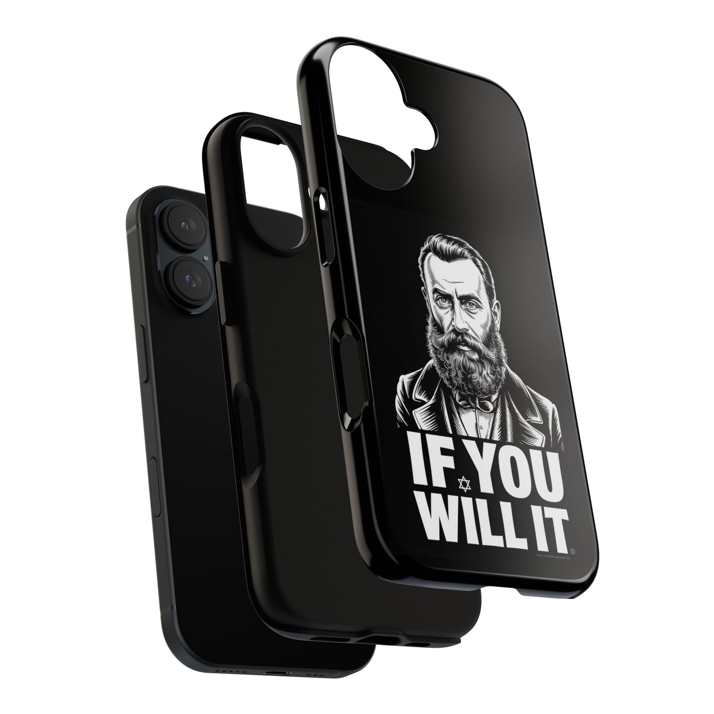 If You Will It — Herzl Portrait Phone Case