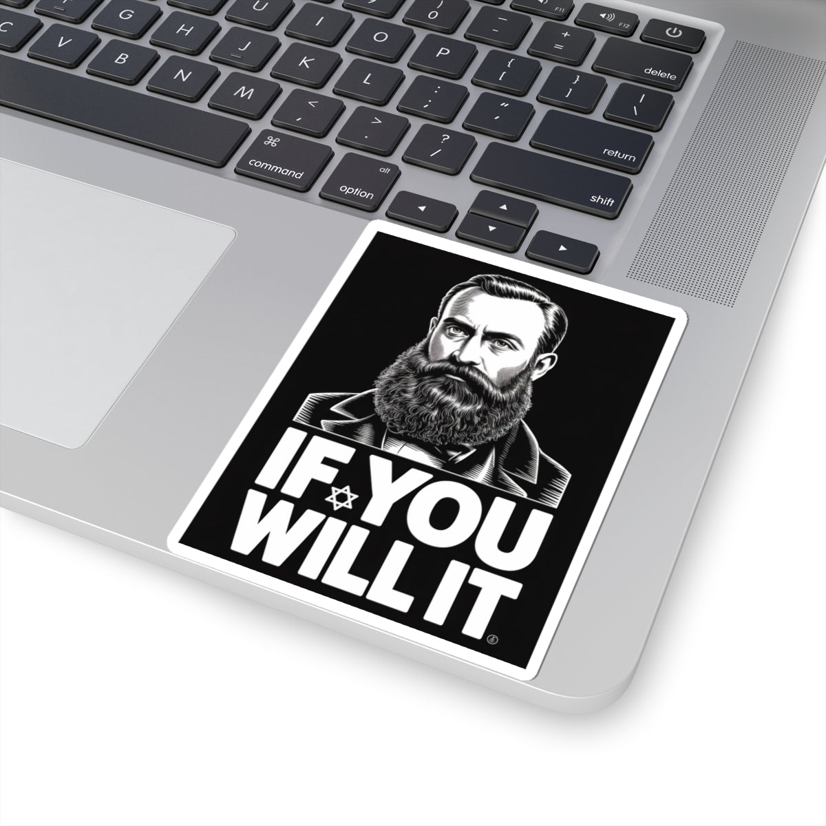 If You Will It — Herzl Quote Sticker (V2 — Variant Edition)