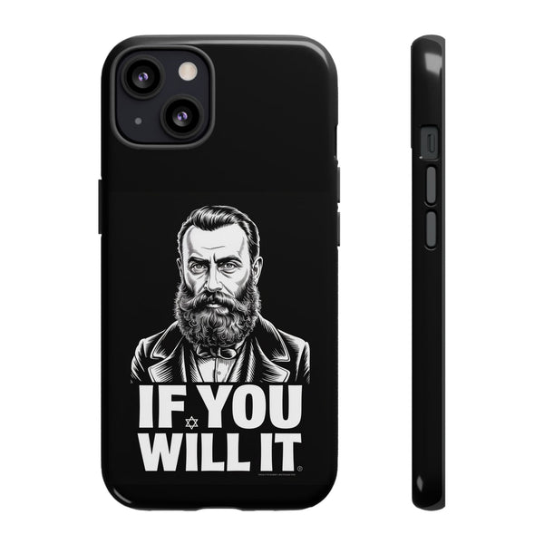 If You Will It — Herzl Portrait Phone Case