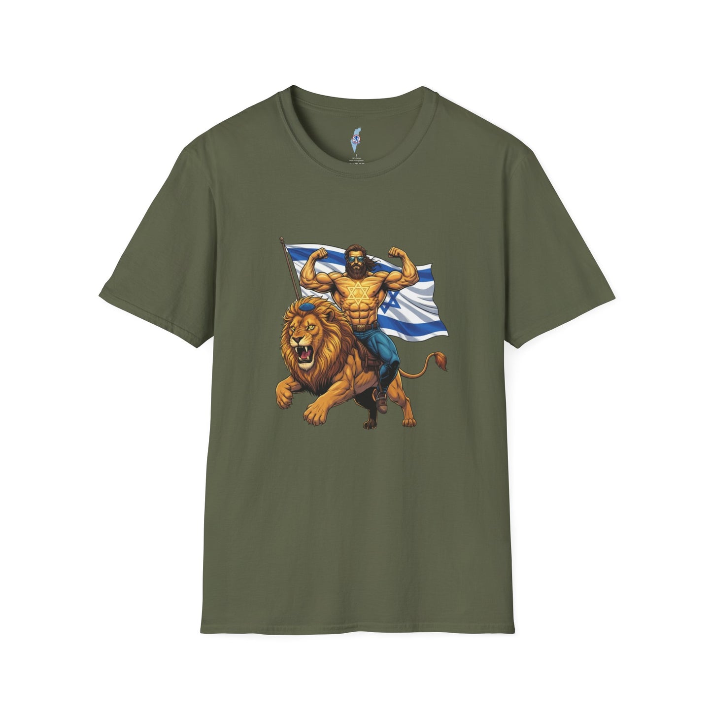 Zionist Warrior Riding Lion T-Shirt