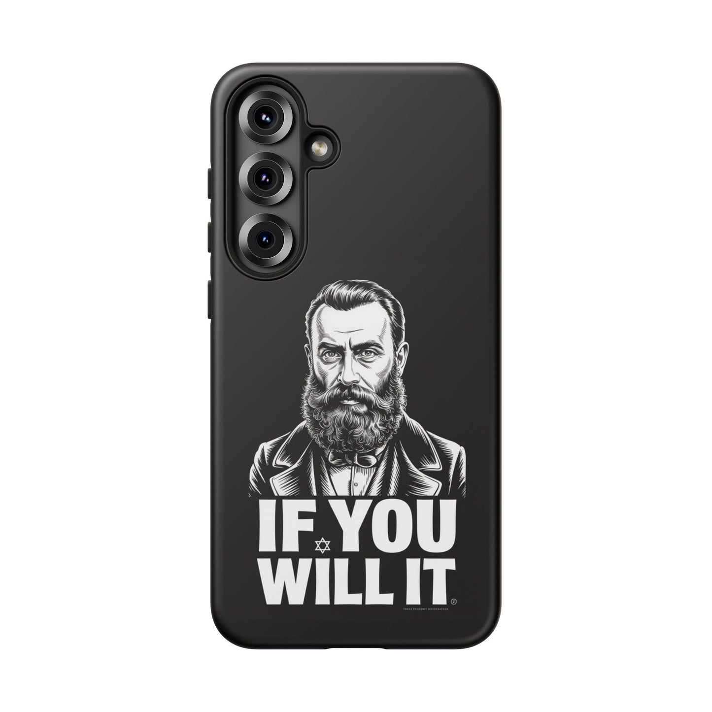 If You Will It — Herzl Portrait Phone Case