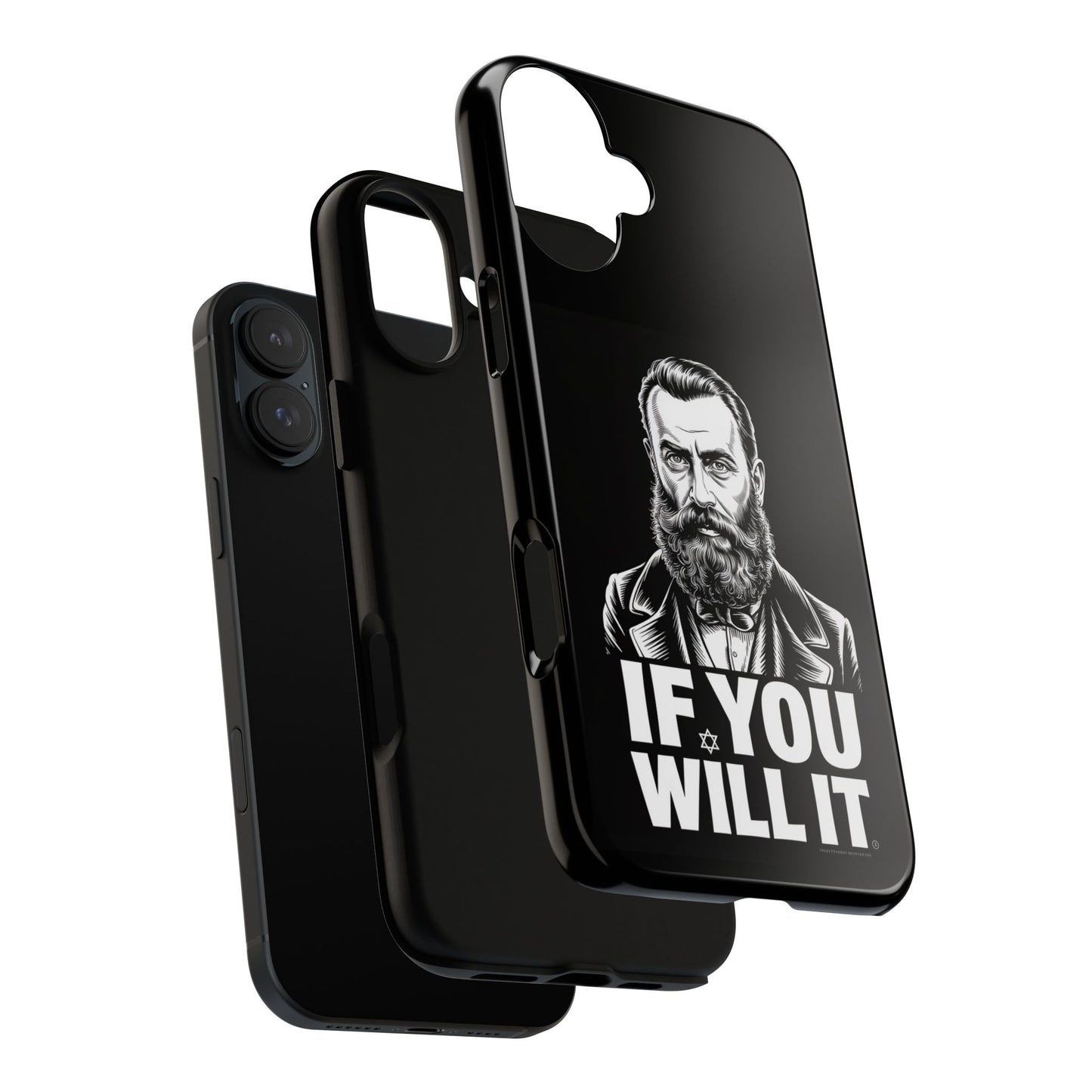 If You Will It — Herzl Portrait Phone Case