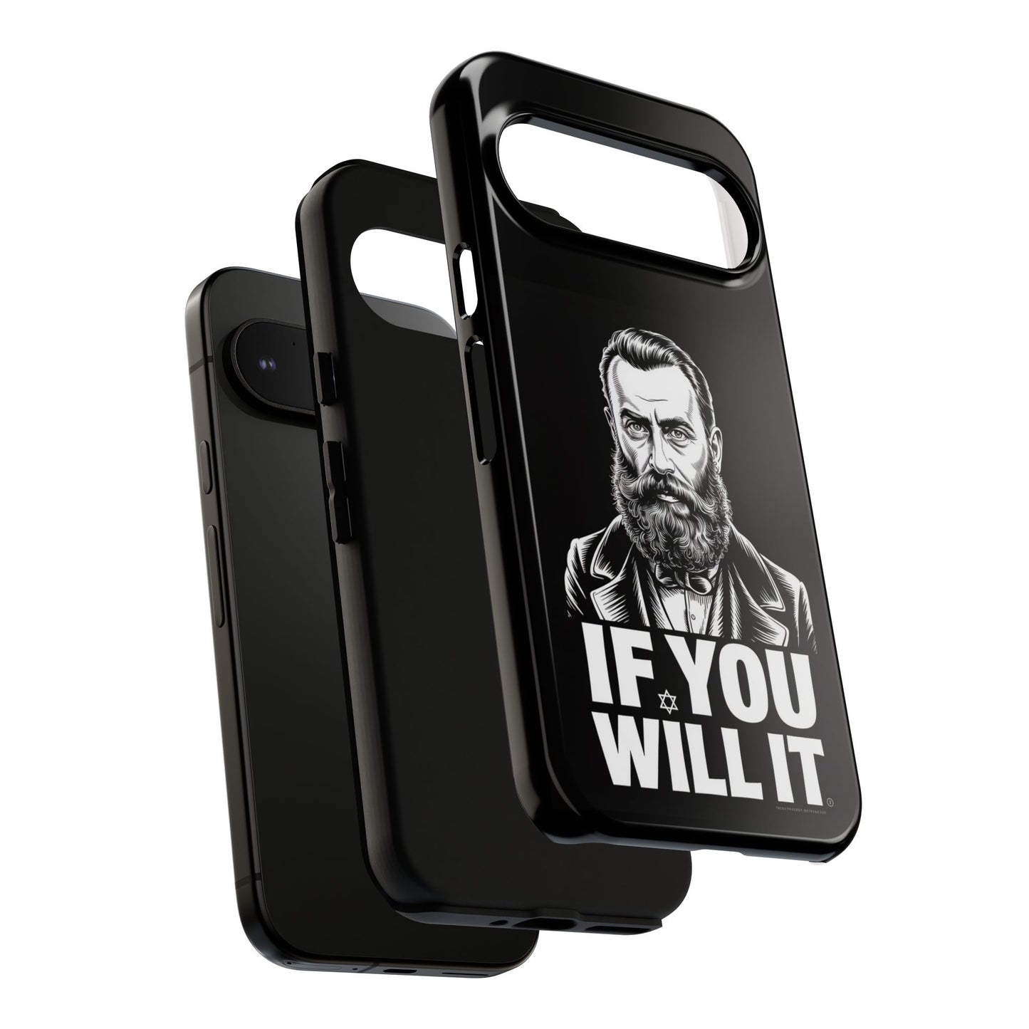 If You Will It — Herzl Portrait Phone Case