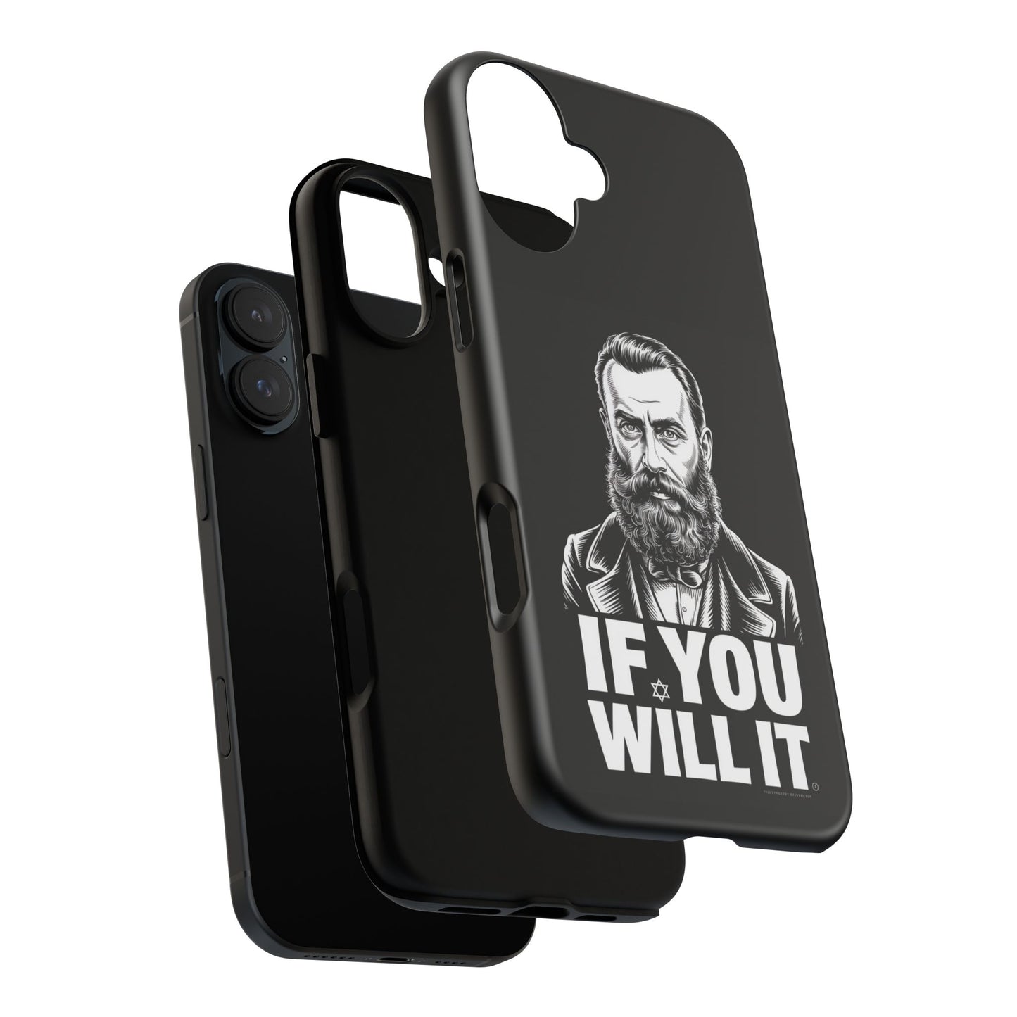If You Will It — Herzl Portrait Phone Case