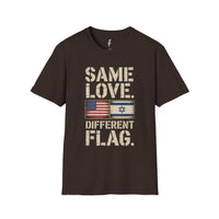 Same Love, Different Flag — USA × Israel Tee view 2