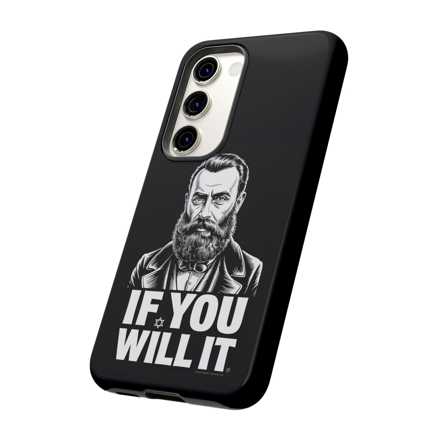 If You Will It — Herzl Portrait Phone Case