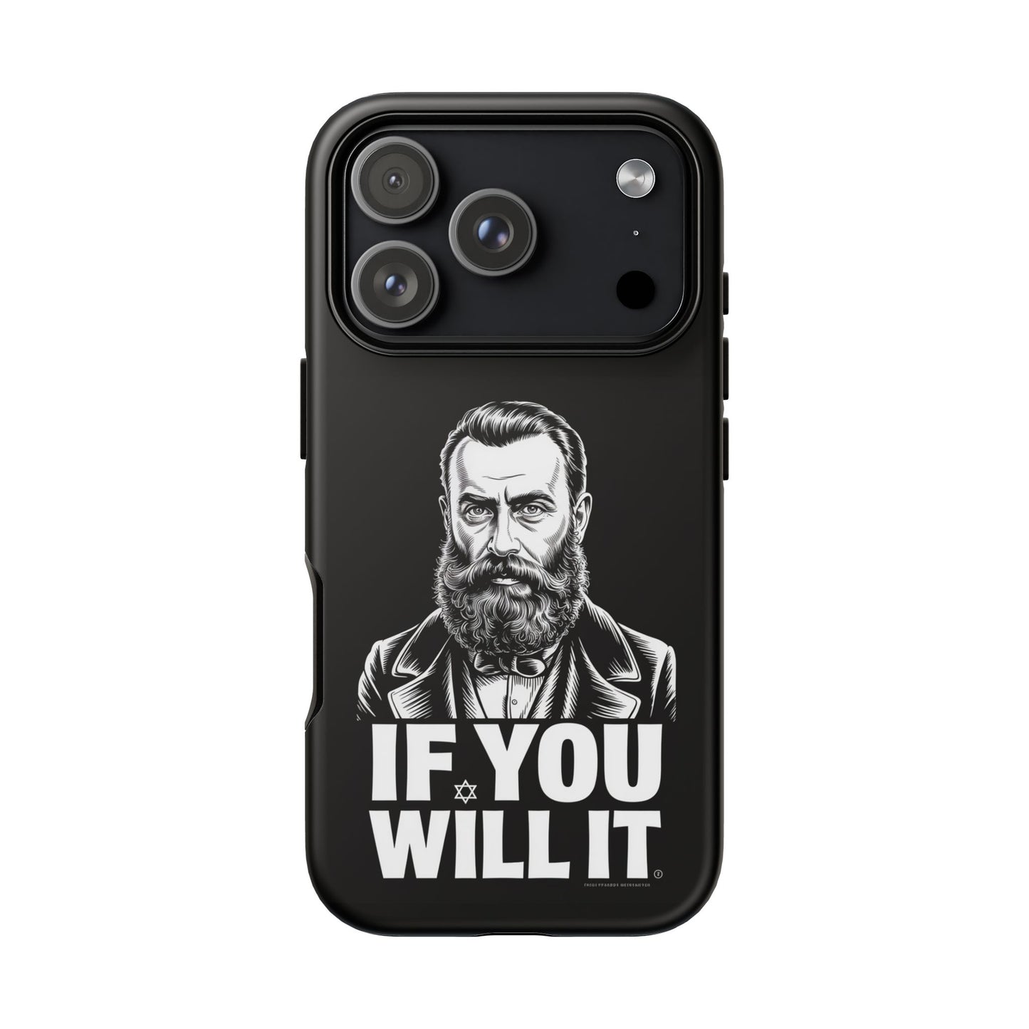 If You Will It — Herzl Portrait Phone Case