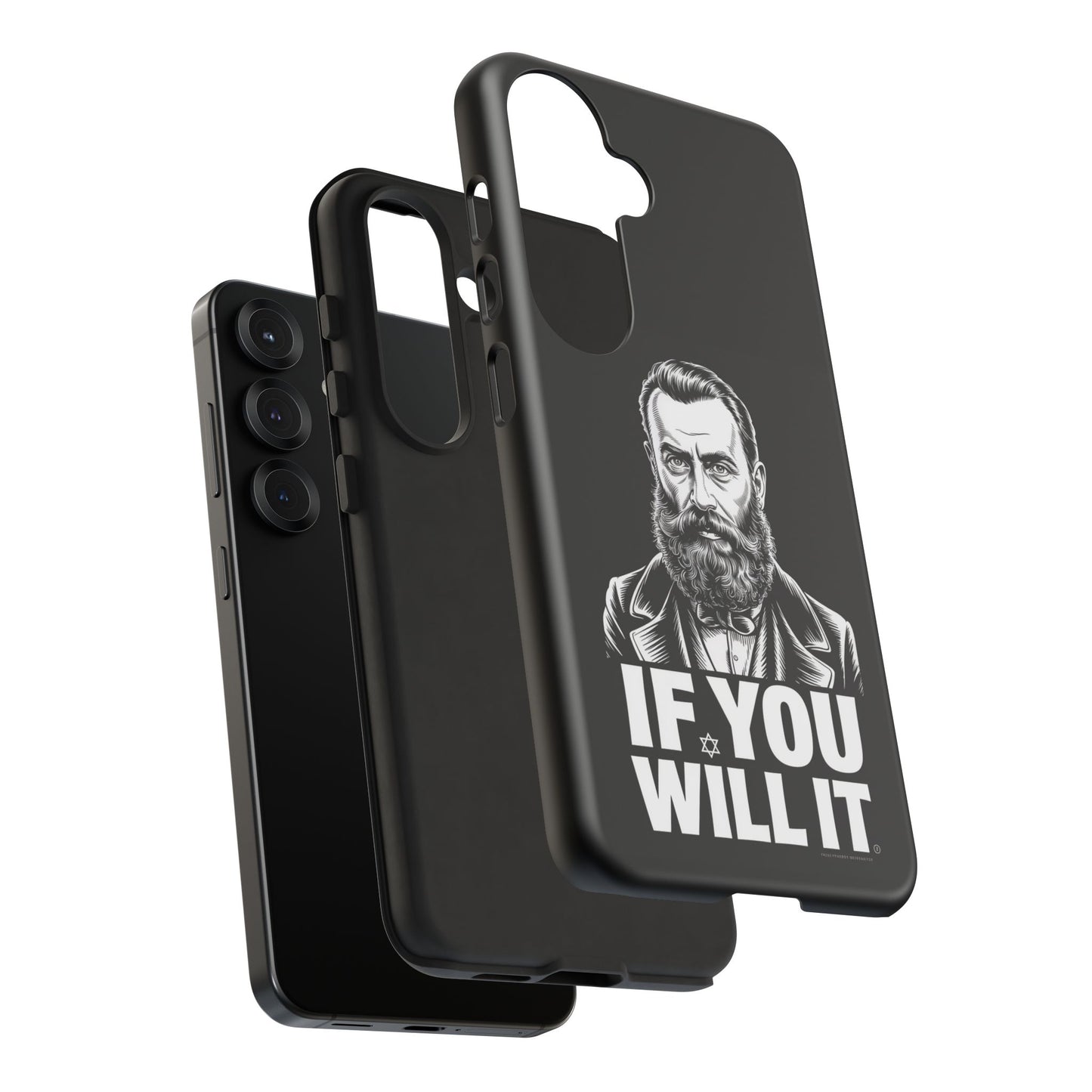 If You Will It — Herzl Portrait Phone Case