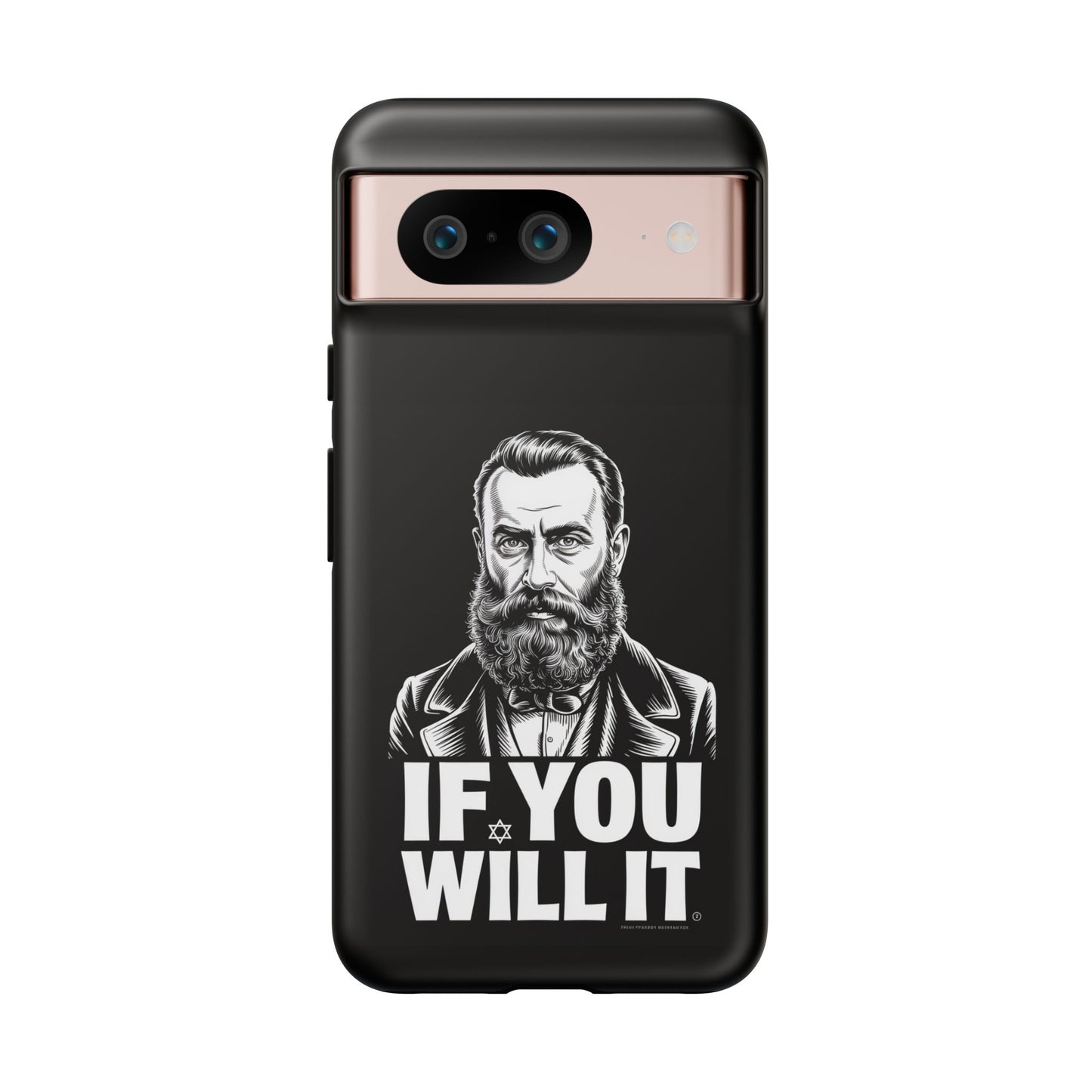 If You Will It — Herzl Portrait Phone Case