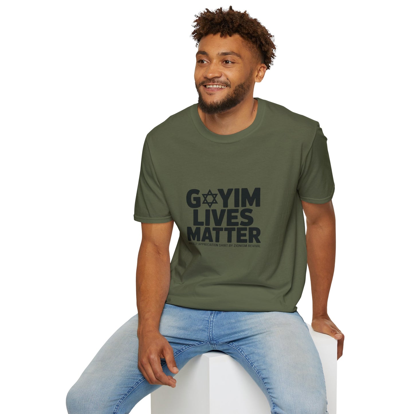 T-Shirt — "GOYIM LIVES MATTER" Statement Tee (Star of David Design)