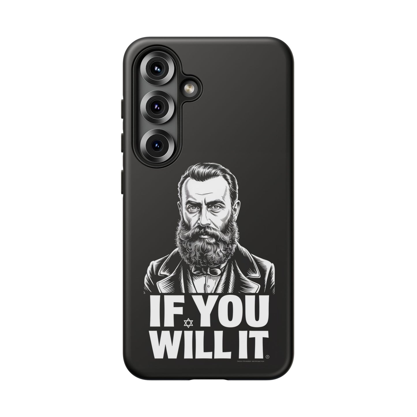 If You Will It — Herzl Portrait Phone Case