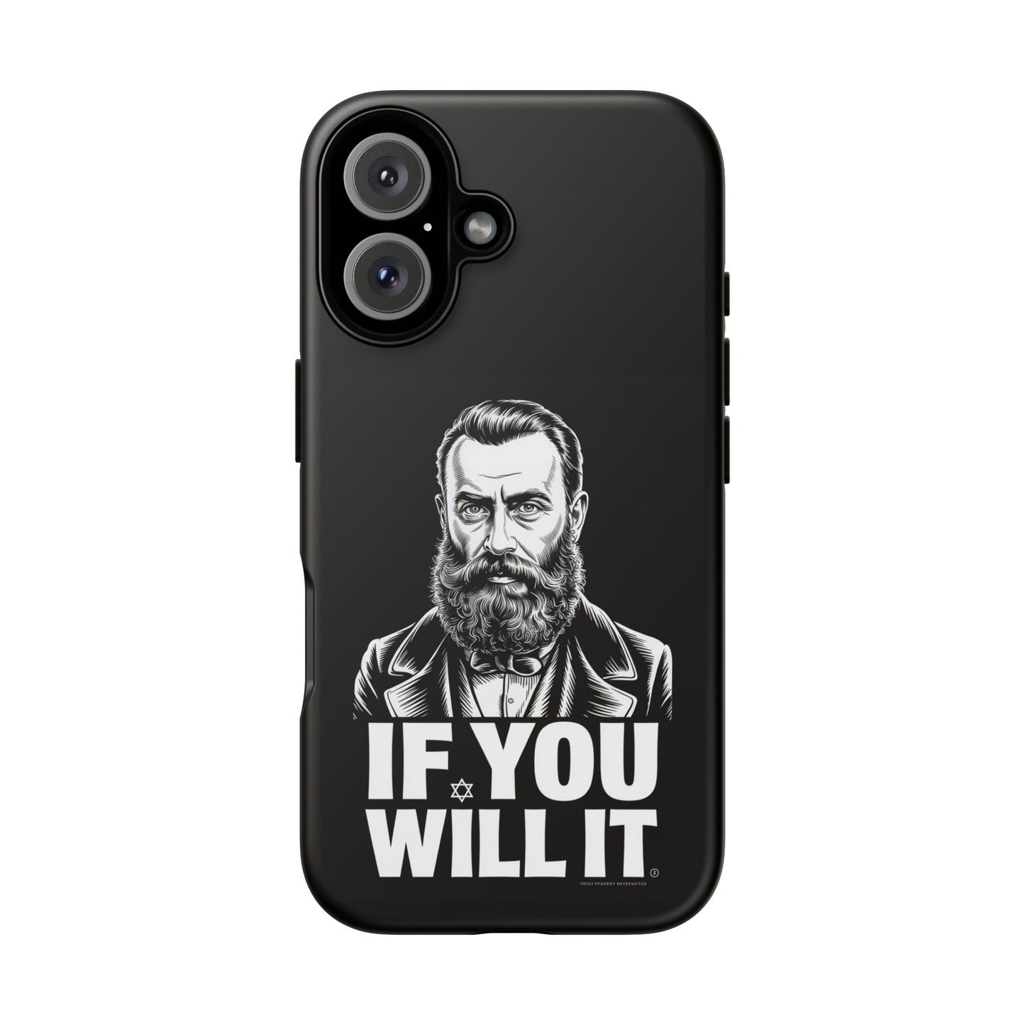If You Will It — Herzl Portrait Phone Case