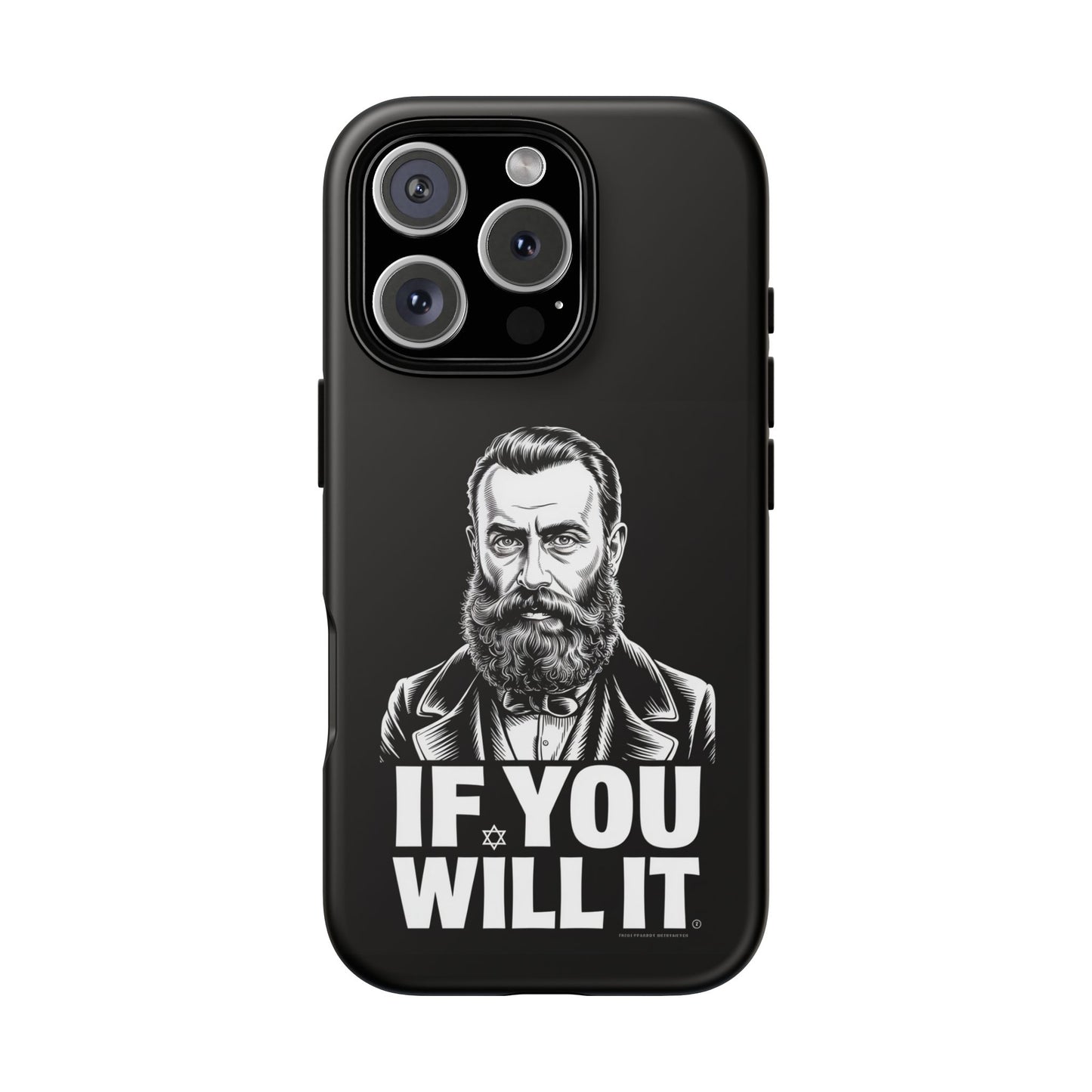 If You Will It — Herzl Portrait Phone Case