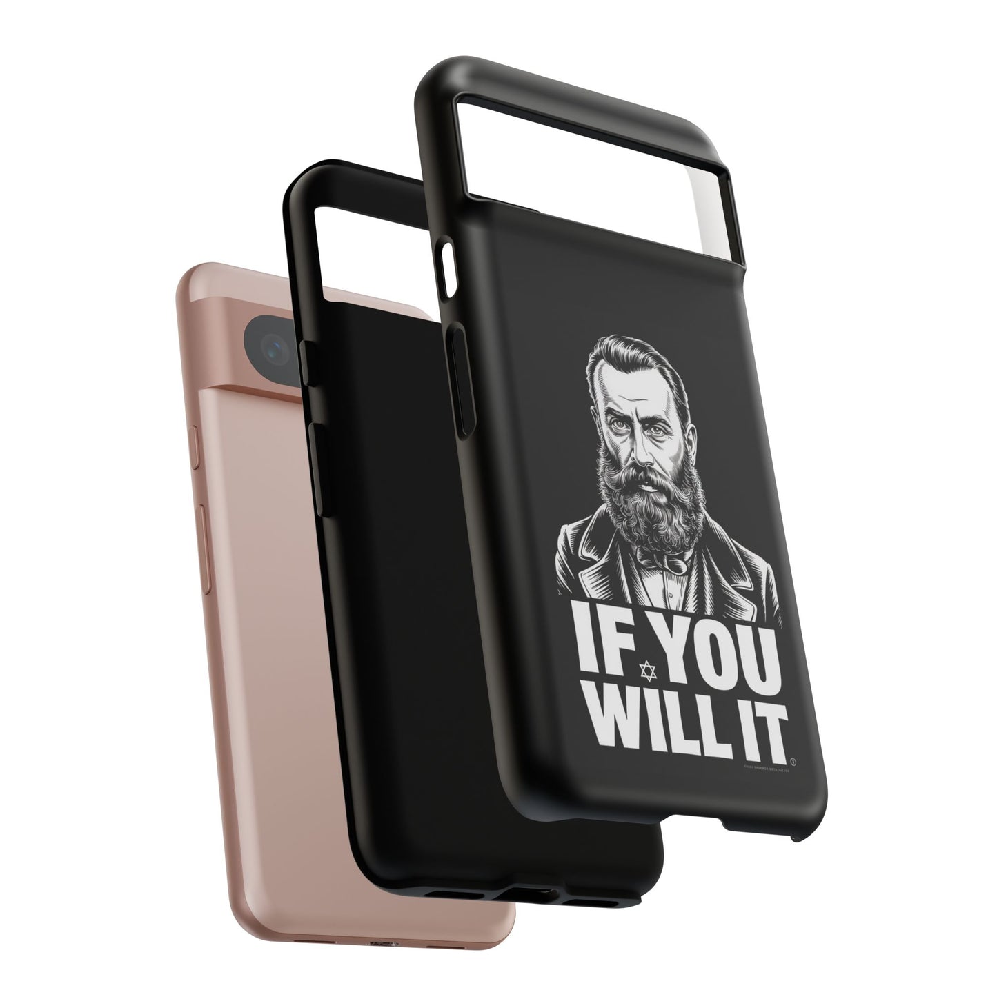 If You Will It — Herzl Portrait Phone Case