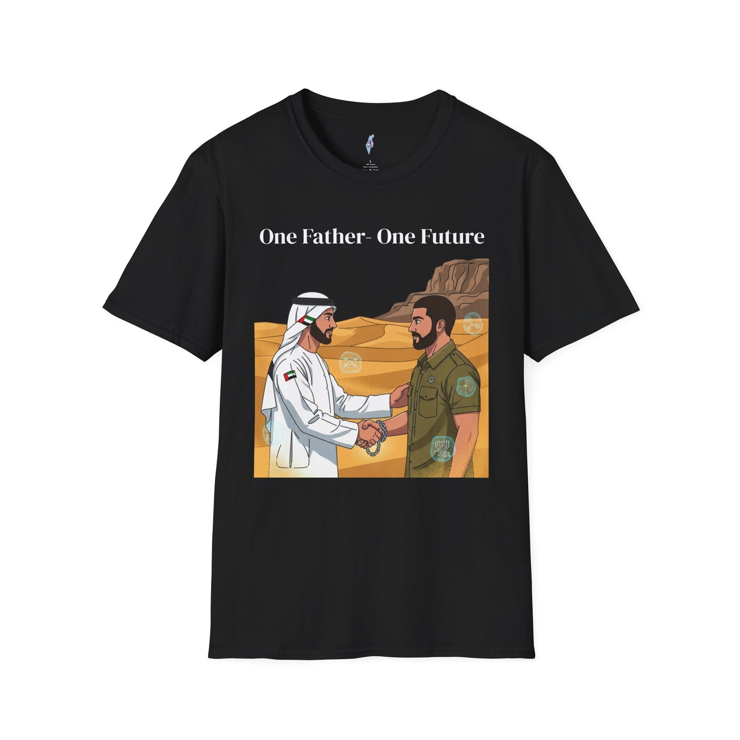 One Father One Future T-Shirt — Unity Israel UAE Peace Design