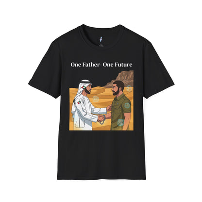 One Father One Future T-Shirt — Unity Israel UAE Peace Design