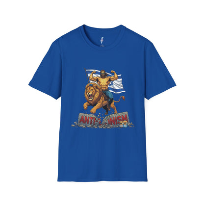 Anti-Anti Zionist T-Shirt: Lion Rider with Flag