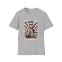 "Join the Mossad: Travel, Adventure, Plausible Deniability" T-Shirt view 3