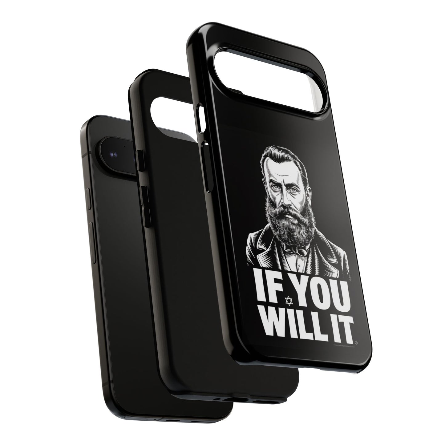 If You Will It — Herzl Portrait Phone Case