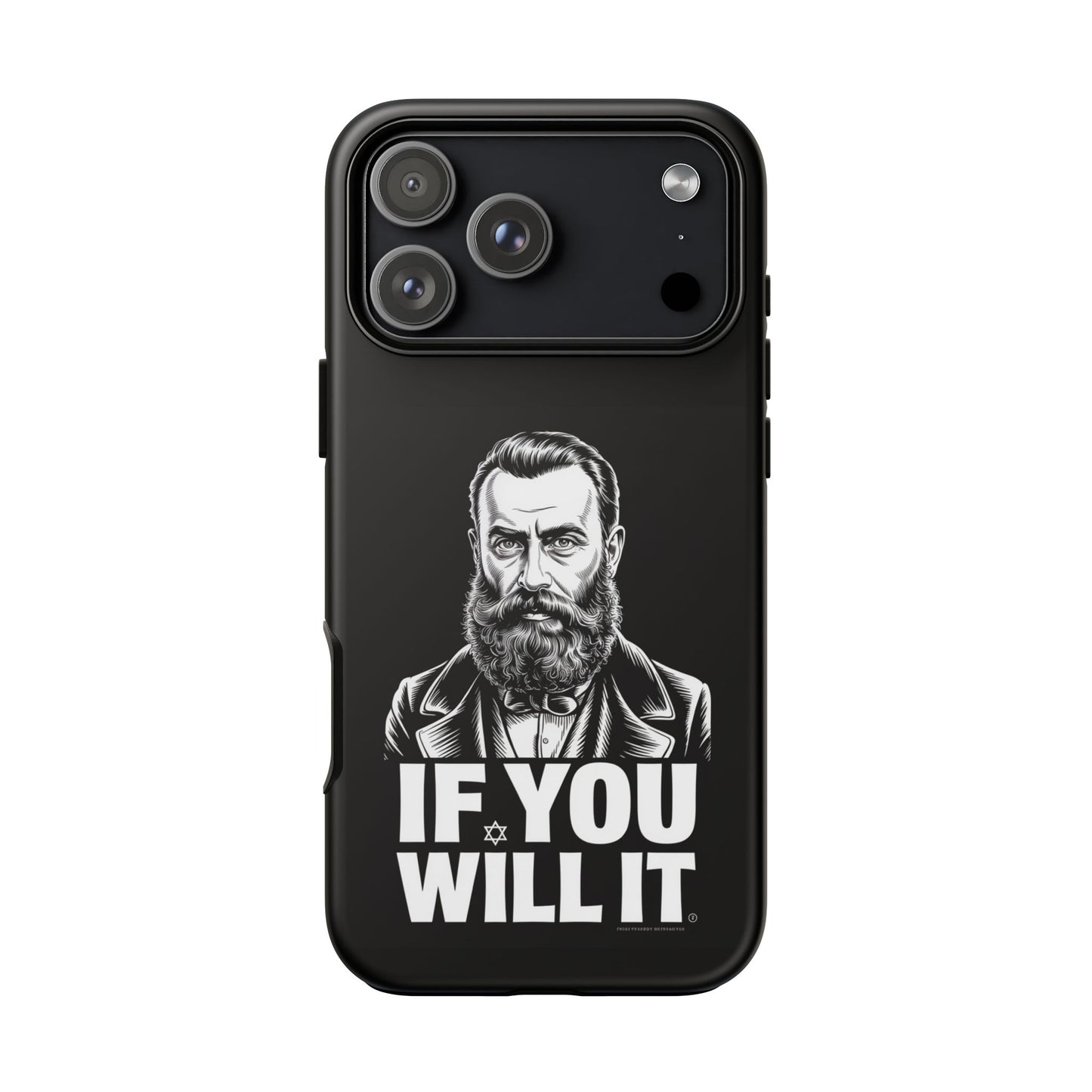 If You Will It — Herzl Portrait Phone Case