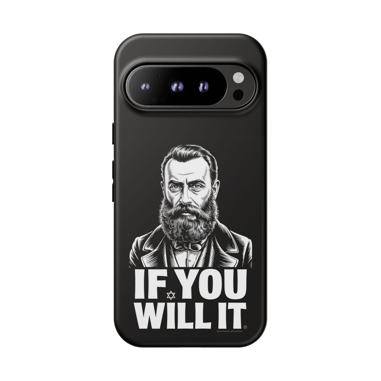 If You Will It — Herzl Portrait Phone Case