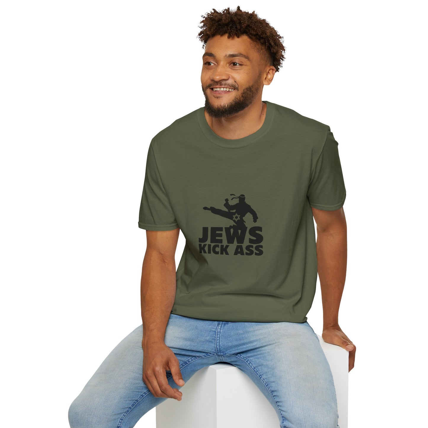 "Jews Kick Ass" Bold Tee