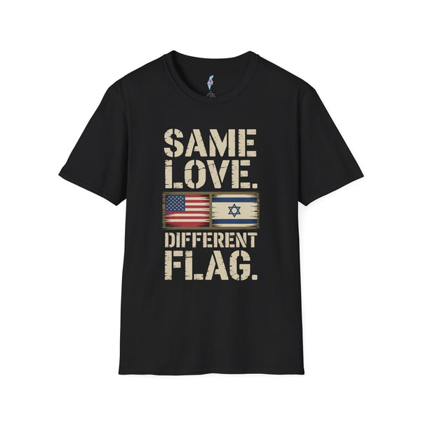 Same Love, Different Flag — USA × Israel Tee