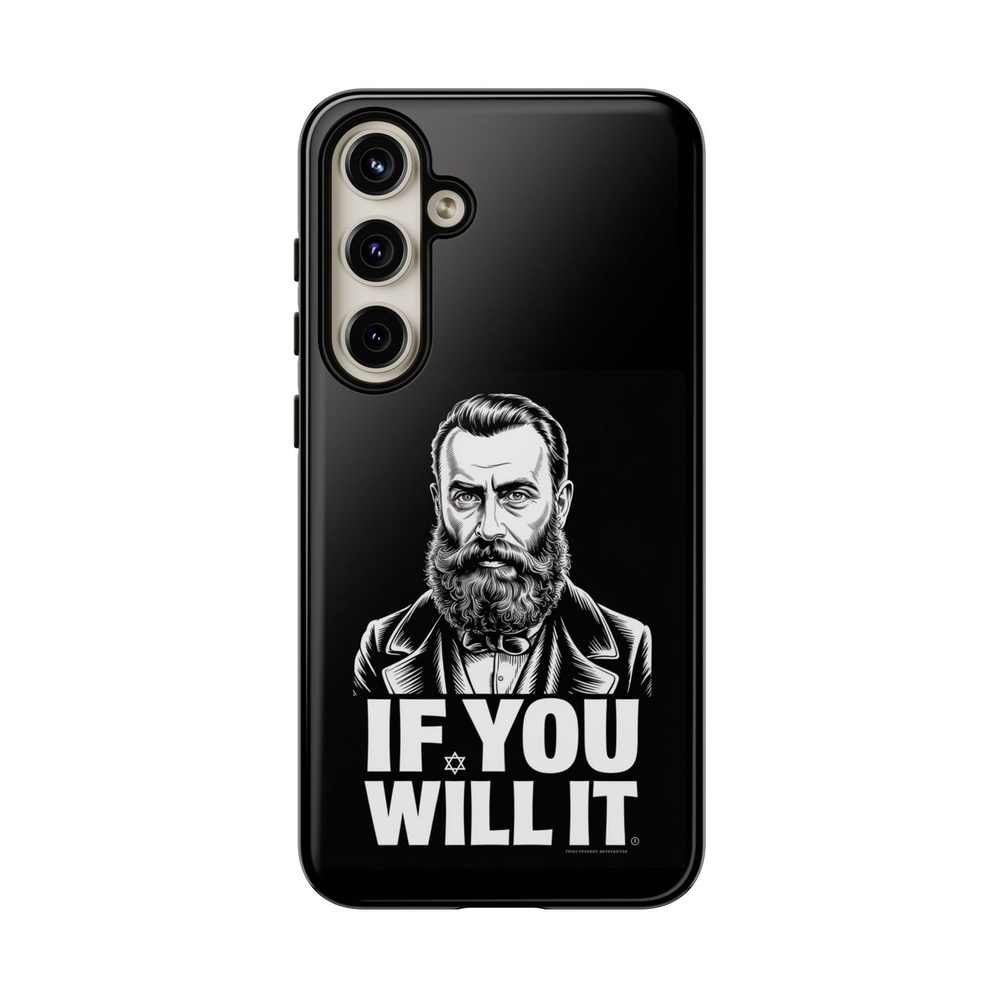 If You Will It — Herzl Portrait Phone Case