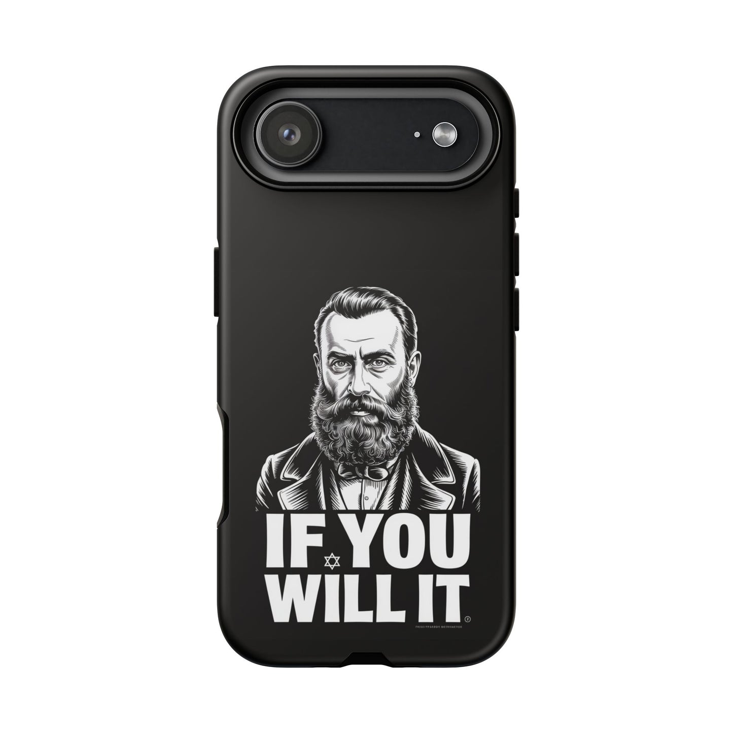 If You Will It — Herzl Portrait Phone Case