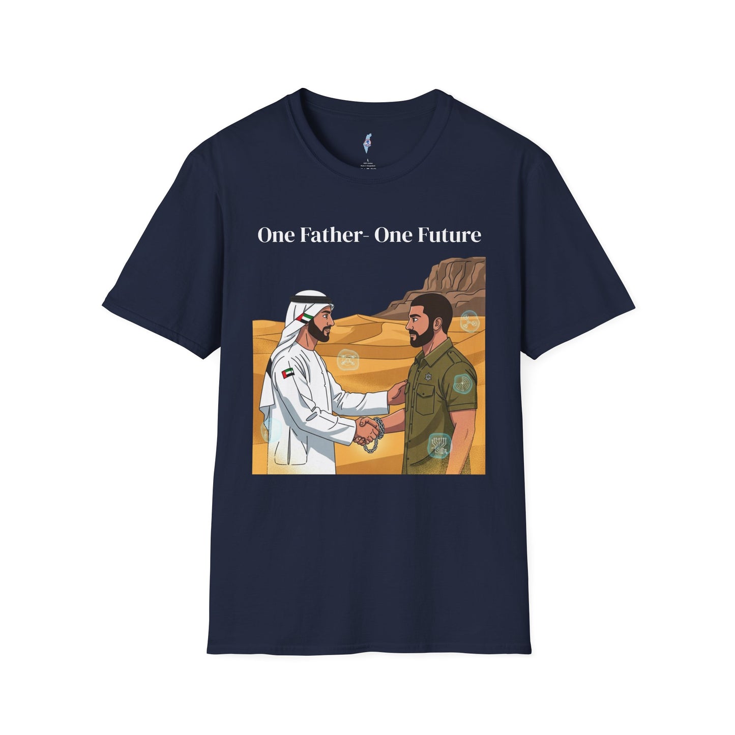One Father One Future T-Shirt — Unity Israel UAE Peace Design