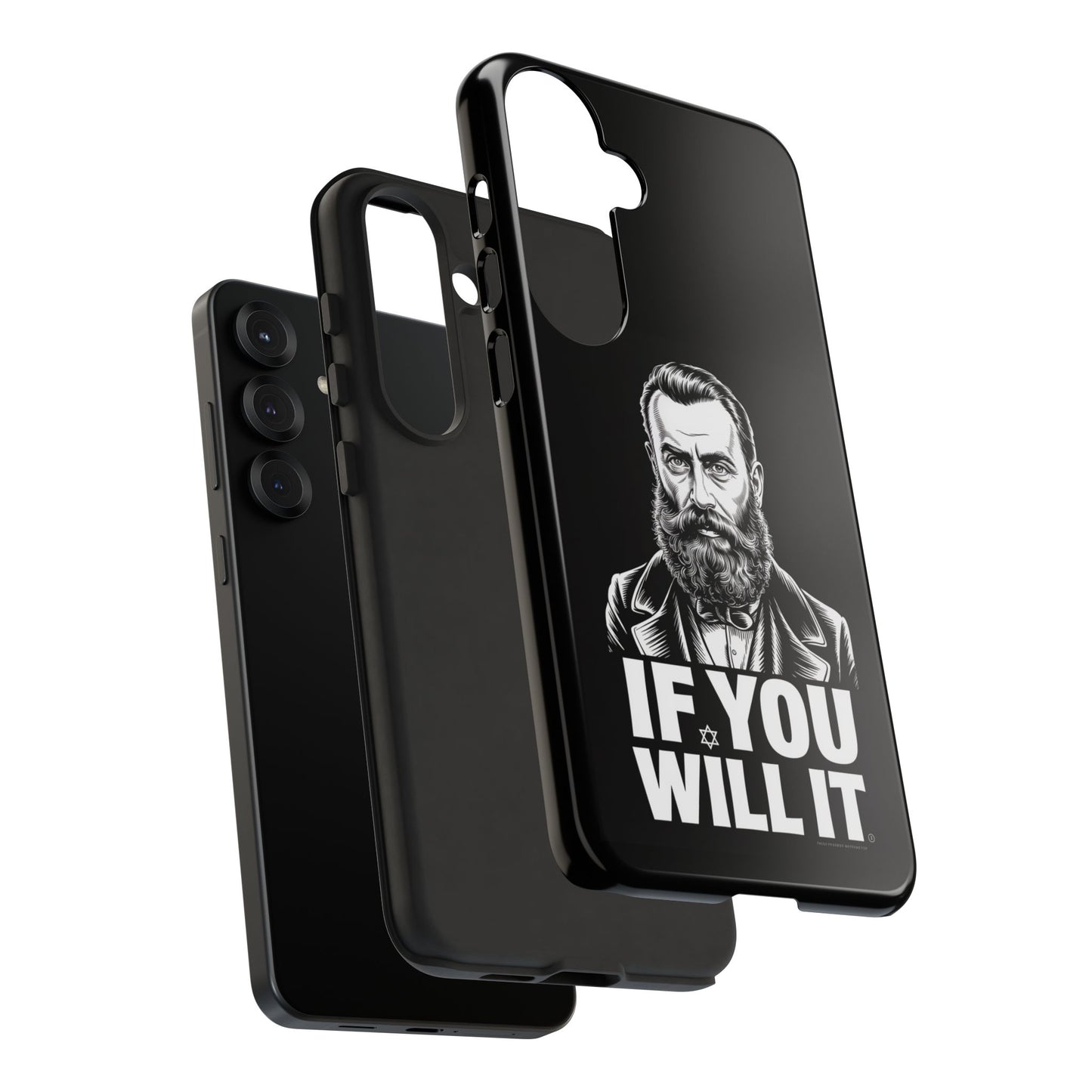 If You Will It — Herzl Portrait Phone Case