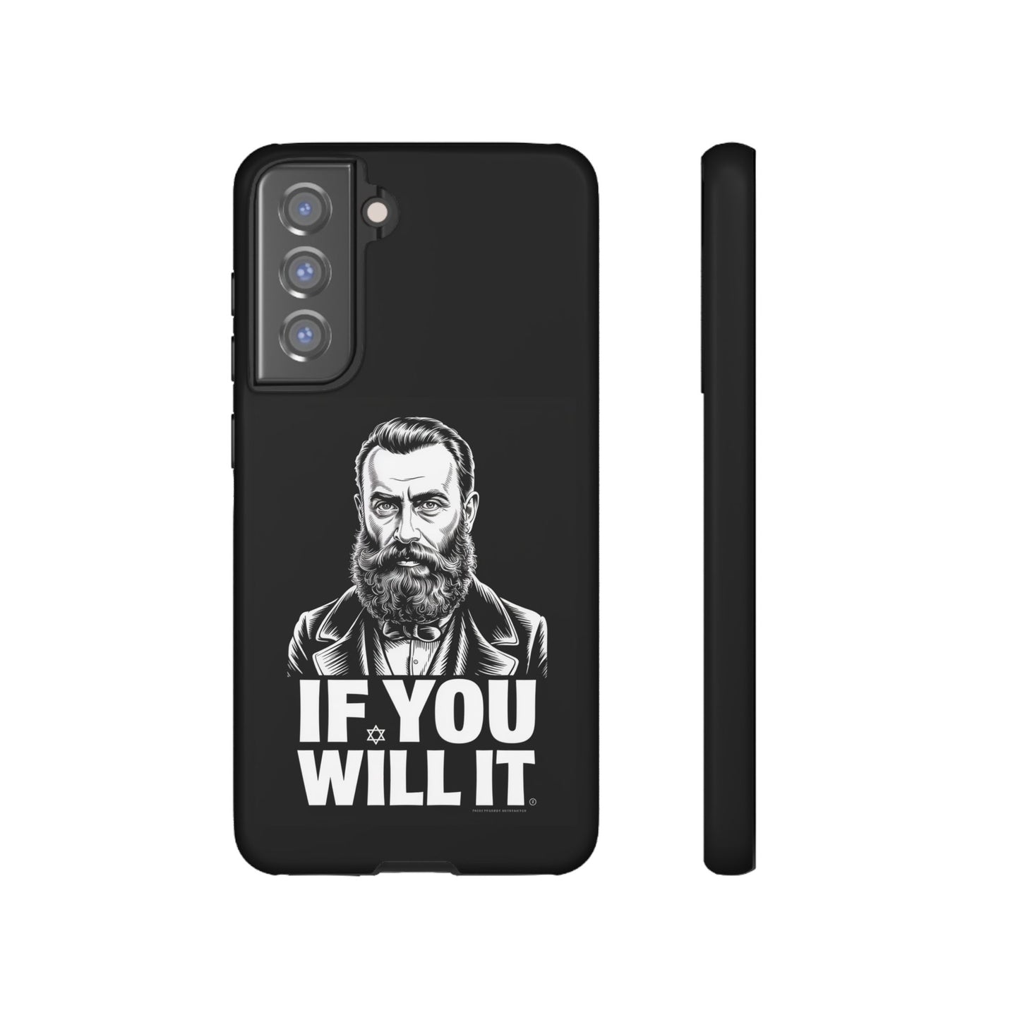 If You Will It — Herzl Portrait Phone Case