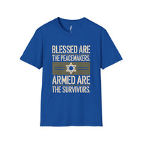 Blessed Are the Peacemakers, Armed Are the Survivors Tee view 5