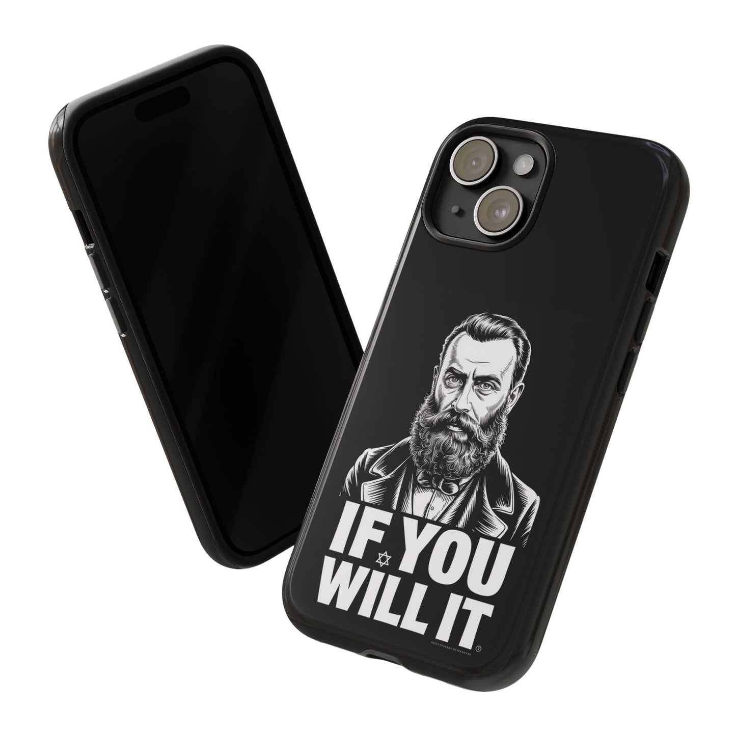 If You Will It — Herzl Portrait Phone Case