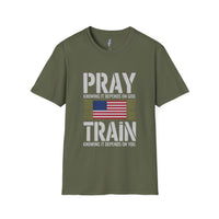 Pray & Train Tee — Faith Meets Effort view 3
