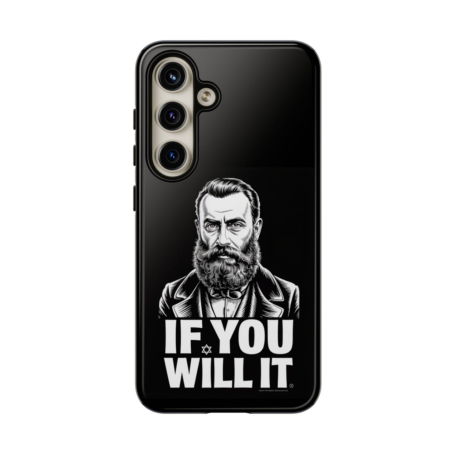 If You Will It — Herzl Portrait Phone Case