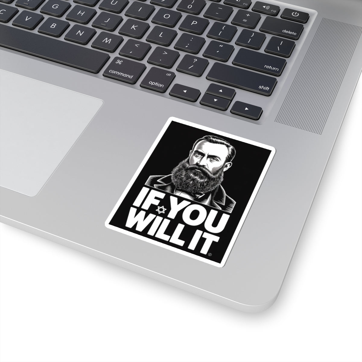 If You Will It — Herzl Quote Sticker (V2 — Variant Edition)