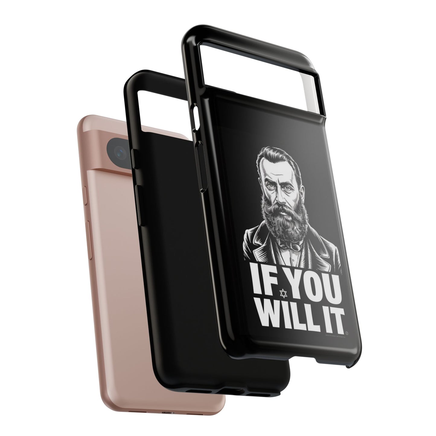 If You Will It — Herzl Portrait Phone Case