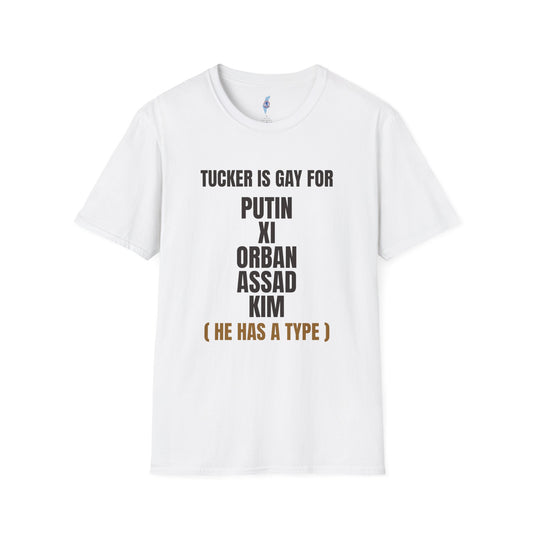 He Has A Type Tee - Tucker's Strongman Lineup