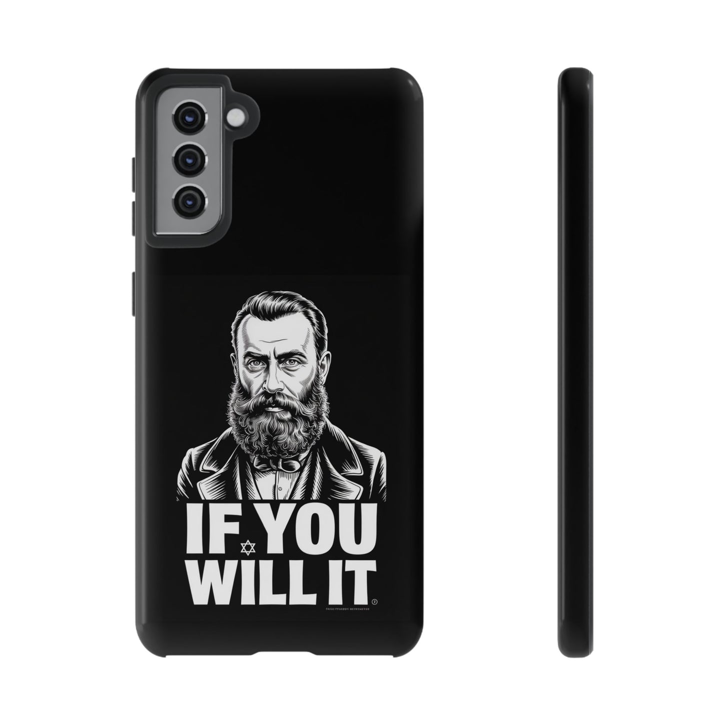 If You Will It — Herzl Portrait Phone Case