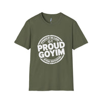 Proud Goyim T-Shirt — Bold Vintage Stamp Design view 3