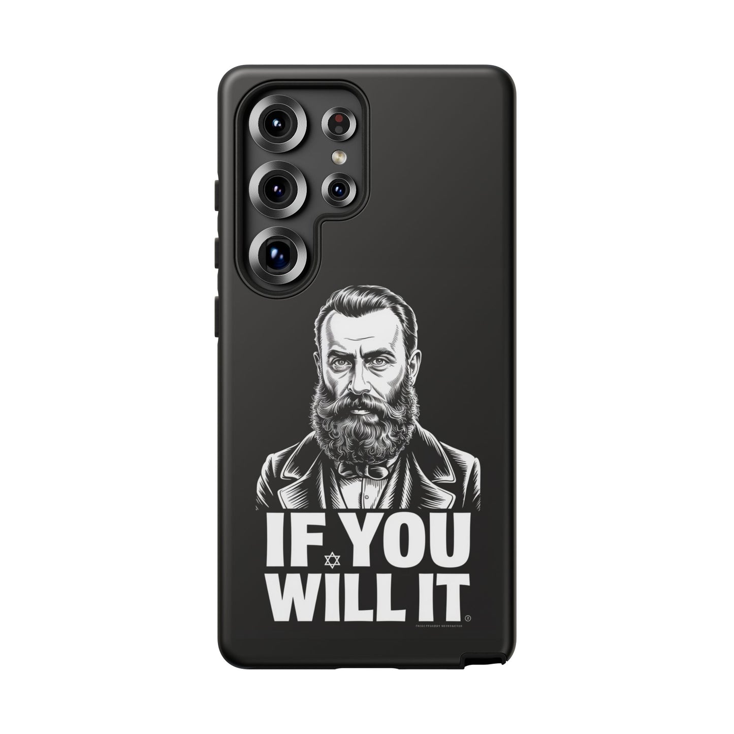If You Will It — Herzl Portrait Phone Case