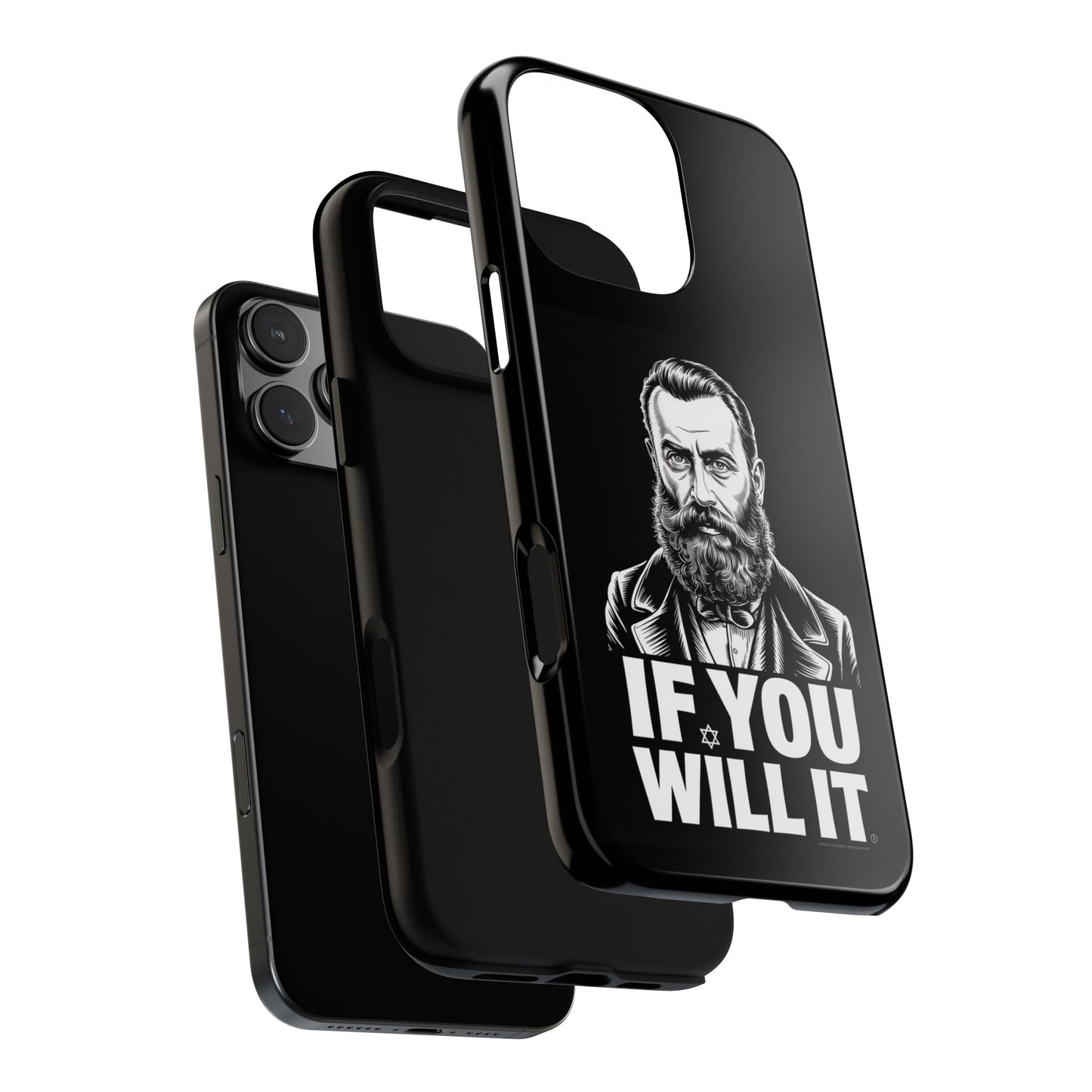If You Will It — Herzl Portrait Phone Case