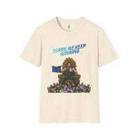 Sorry We Keep Winning Tee view 4