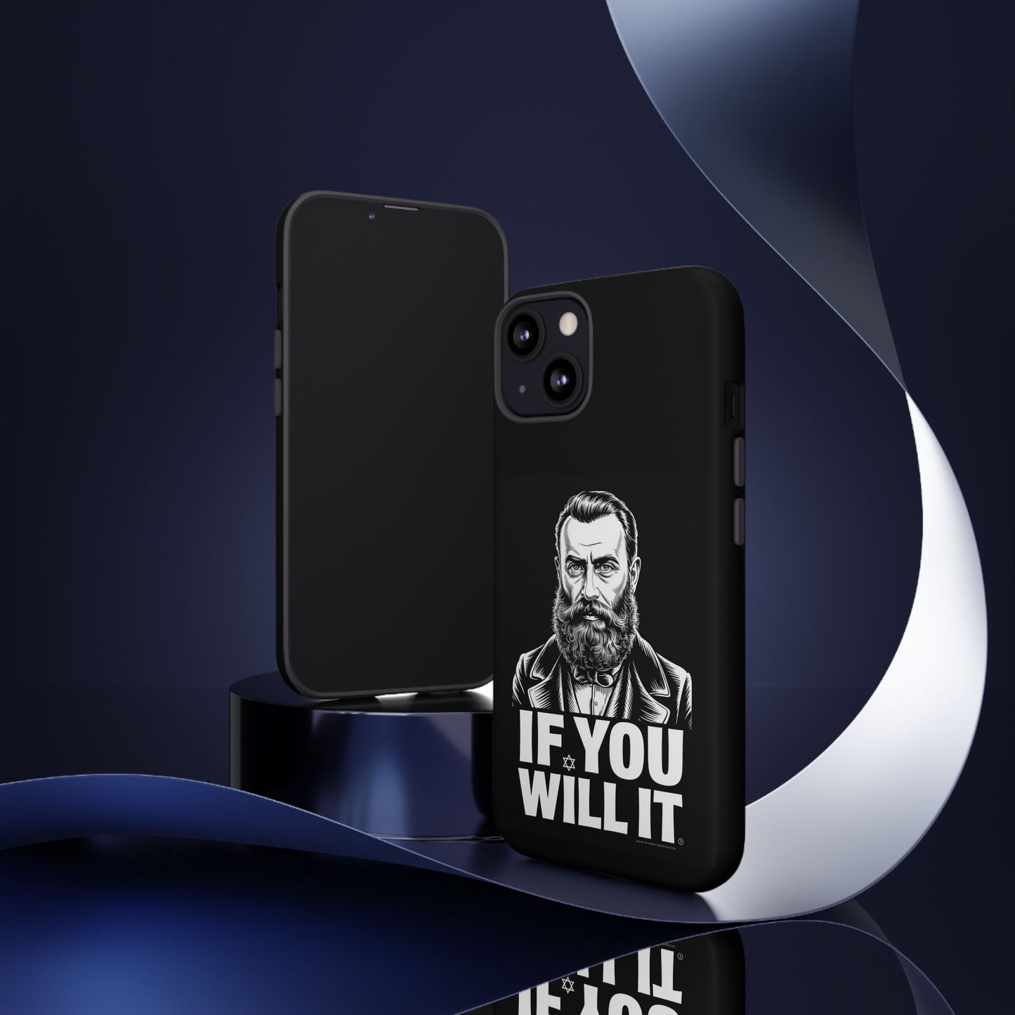 If You Will It — Herzl Portrait Phone Case