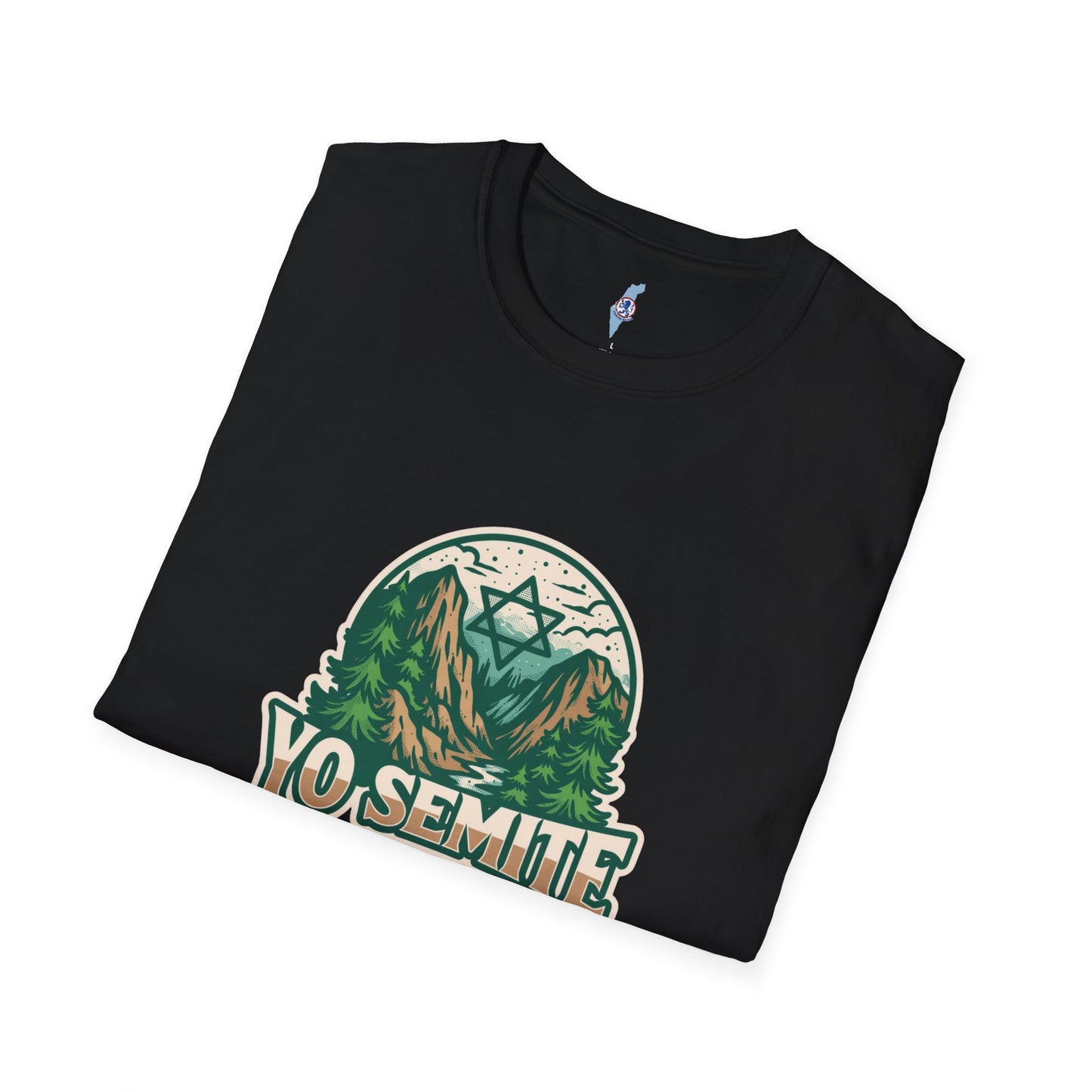 Yosemite Vintage Nature T-Shirt — Scenic Mountain & Forest Graphic ("YO SEMITE" Est. 5784)
