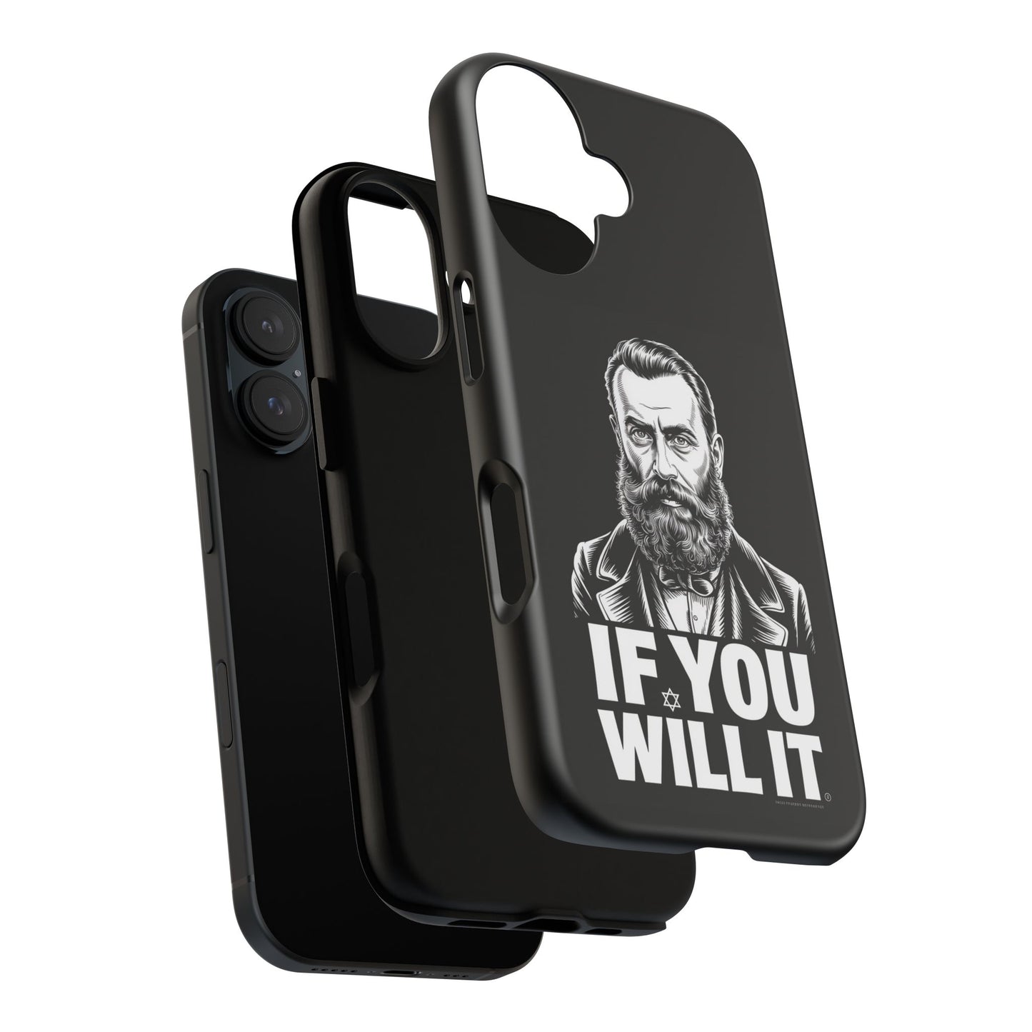If You Will It — Herzl Portrait Phone Case
