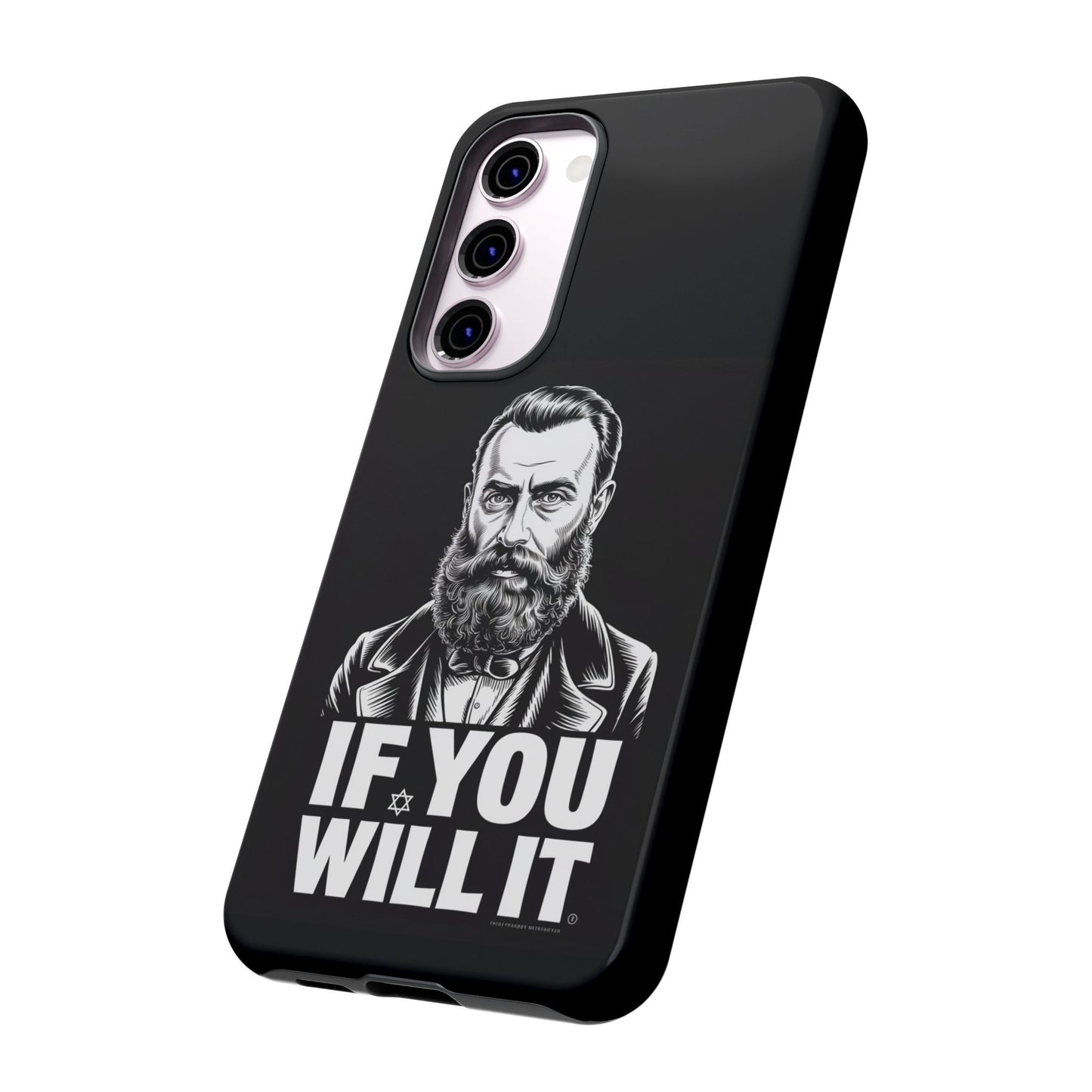 If You Will It — Herzl Portrait Phone Case